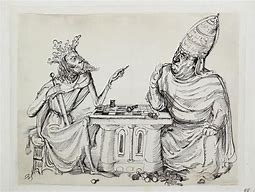 Kaiser und Papst beim Schach 1967